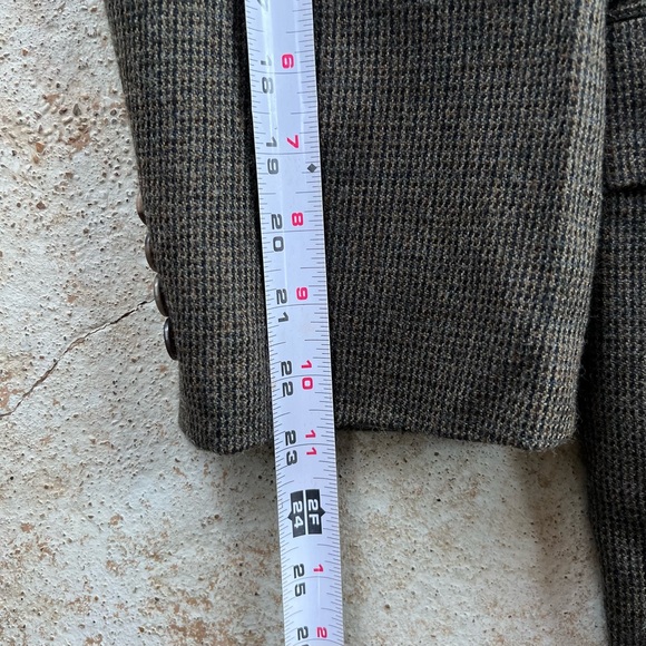 Geoffrey Beene lambs Wool Blazer Men’s Sz 42 R Gray Sport Coat Two Button Luxury - Picture 10 of 16